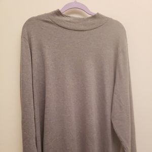 NWT Croft &Barrow Gray Mock Turtleneck 2X